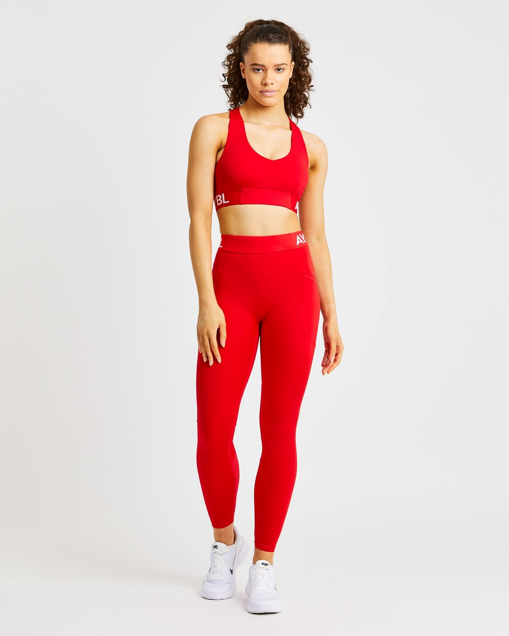 AYBL Treningowe Sports Bra Czerwone | 741928-DMQ