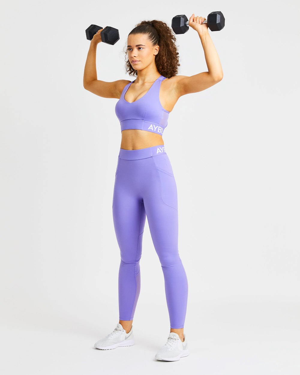 AYBL Treningowe Sports Bra Fioletowe | 417623-SNU