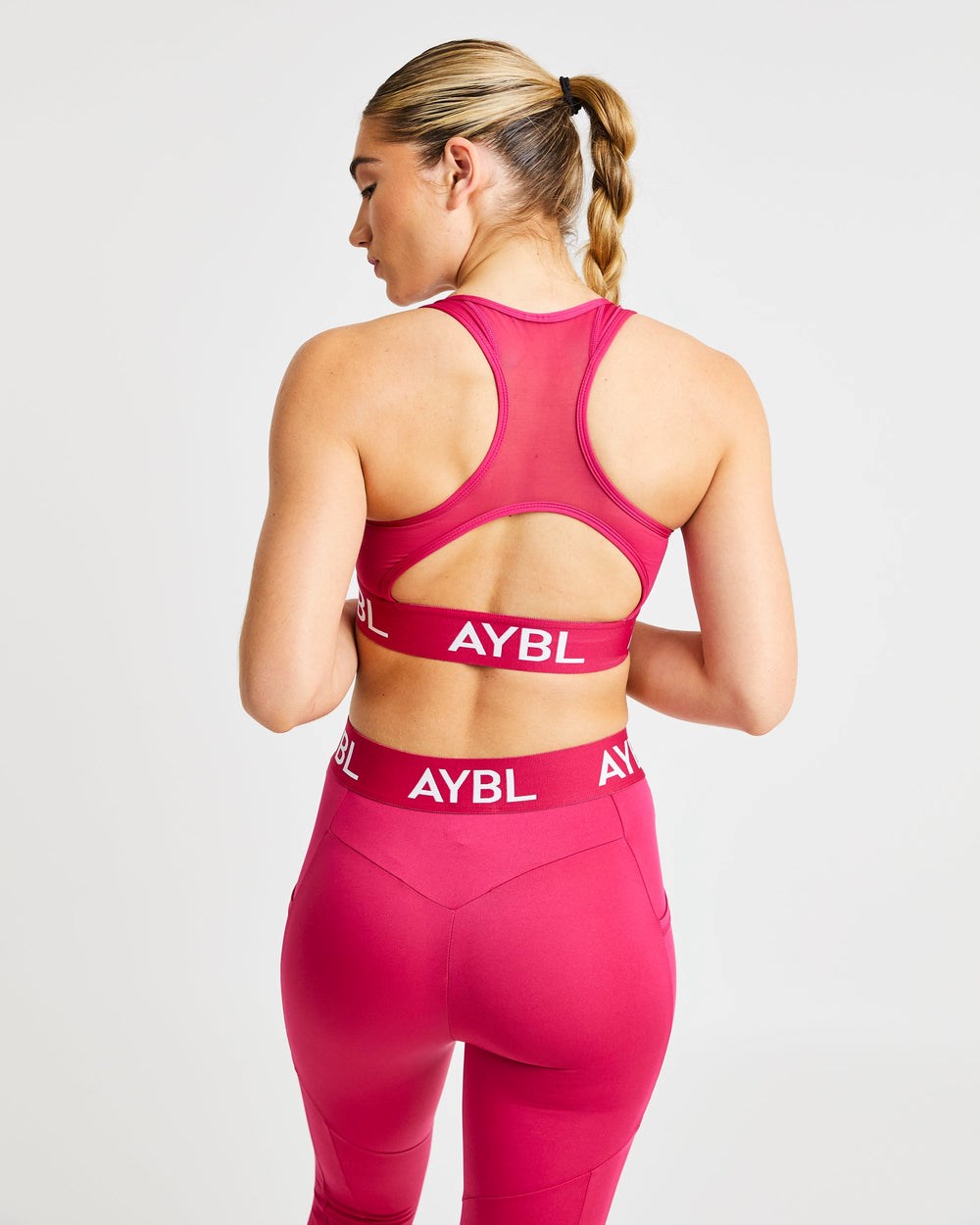 AYBL Treningowe Sports Bra Raspberry | 193047-DKE