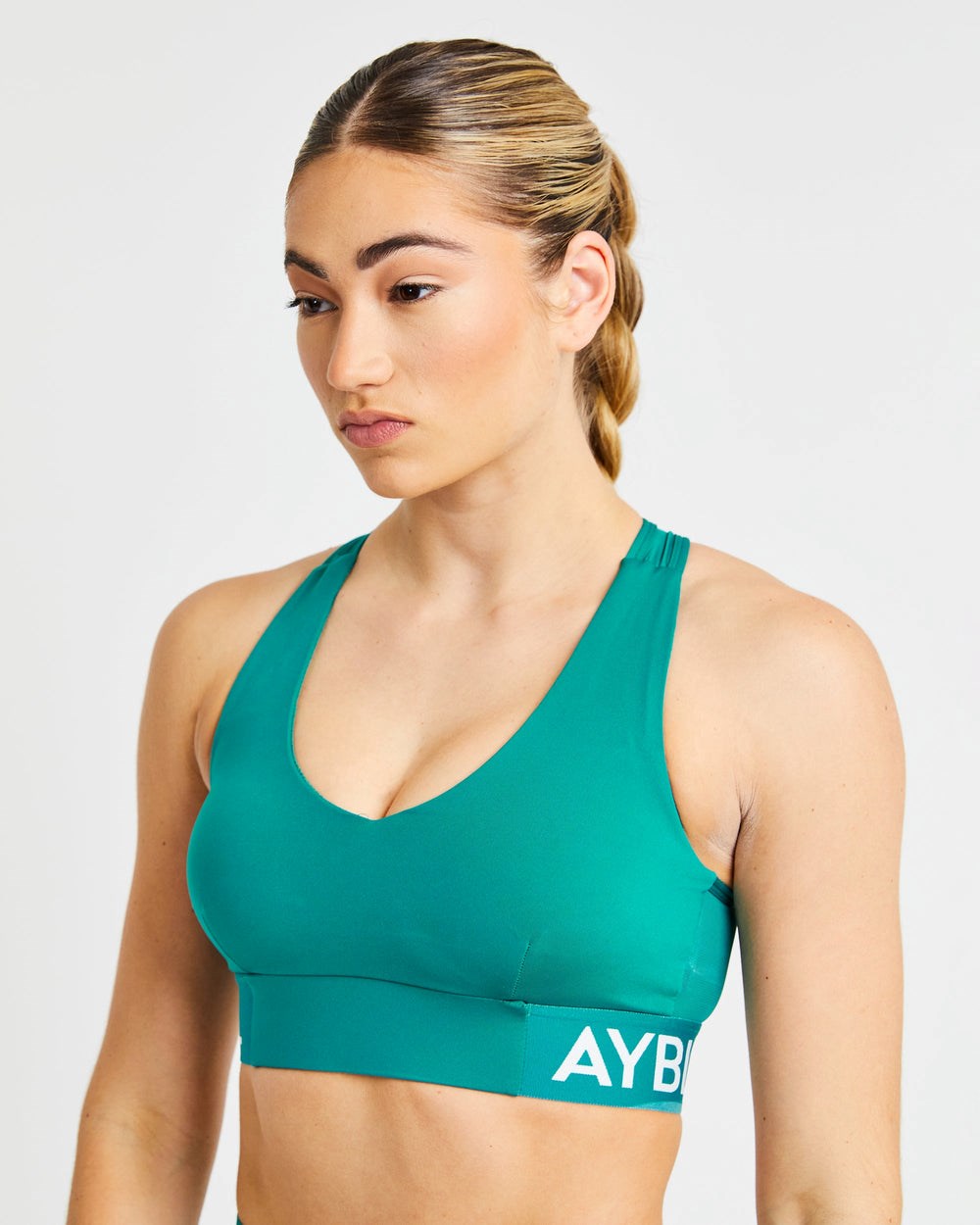 AYBL Treningowe Sports Bra Teal | 357286-TZE