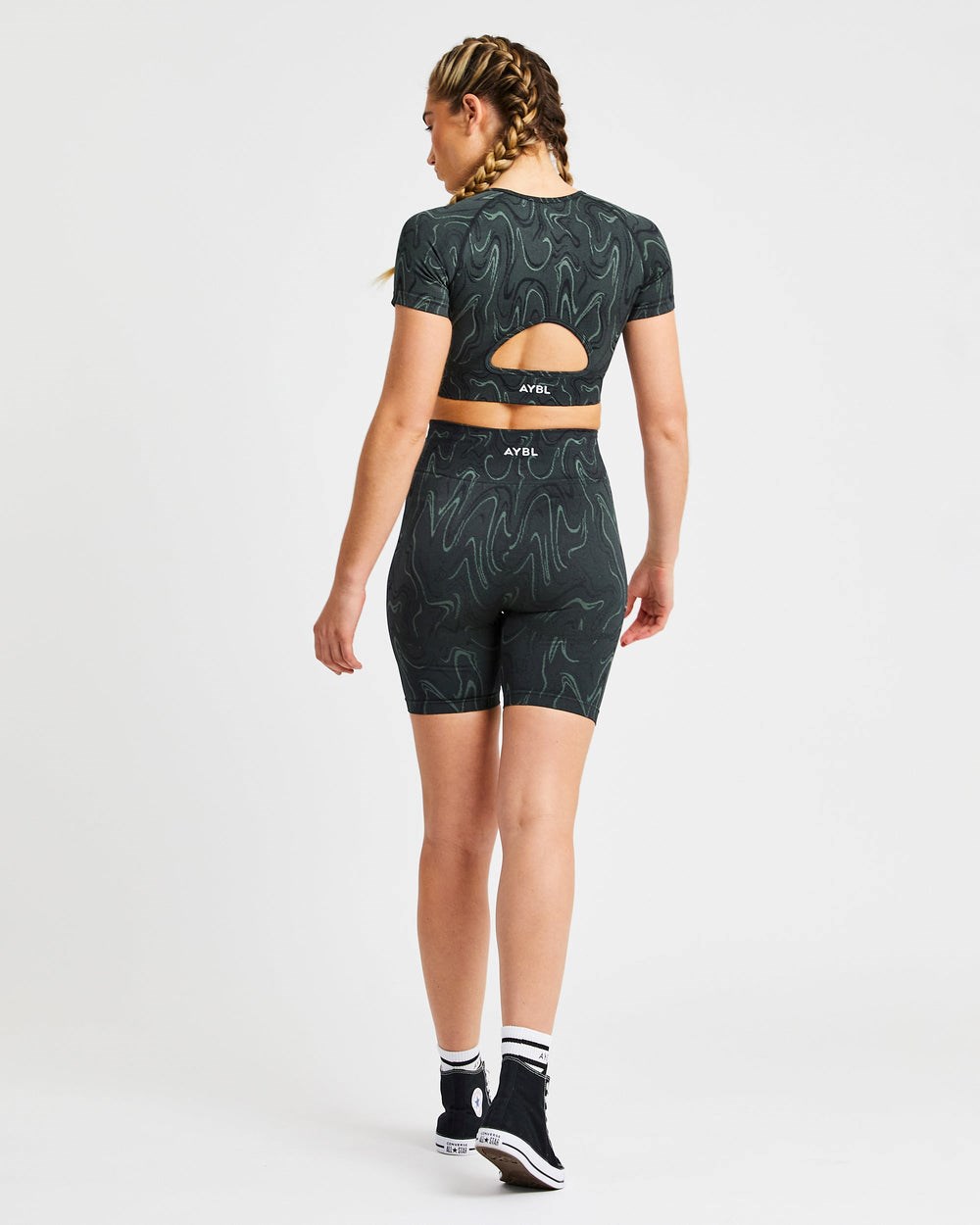 AYBL Velocity Seamless Crop Top Czarne | 145980-MVZ