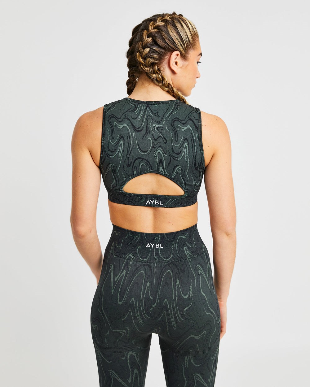 AYBL Velocity Seamless Crop Vest Czarne | 657408-CFV