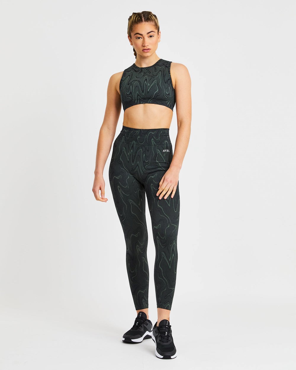 AYBL Velocity Seamless Crop Vest Czarne | 657408-CFV