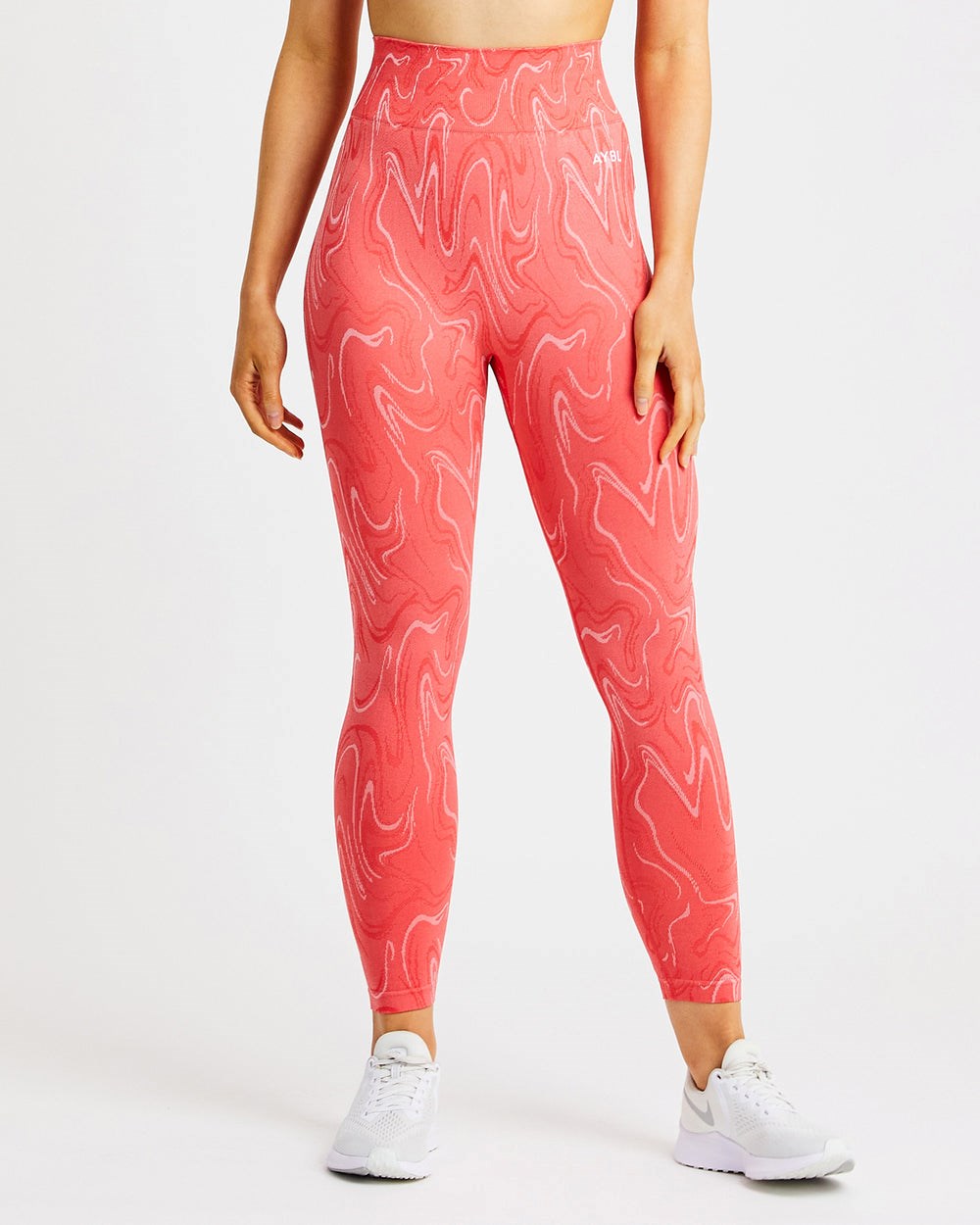 AYBL Velocity Seamless Leggings Koralowe | 209683-ESD