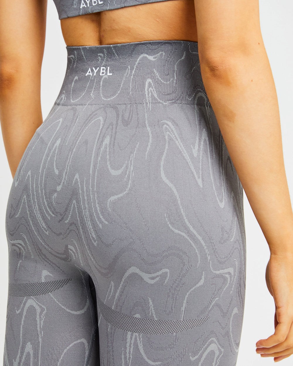 AYBL Velocity Seamless Leggings Szare | 079845-OWJ