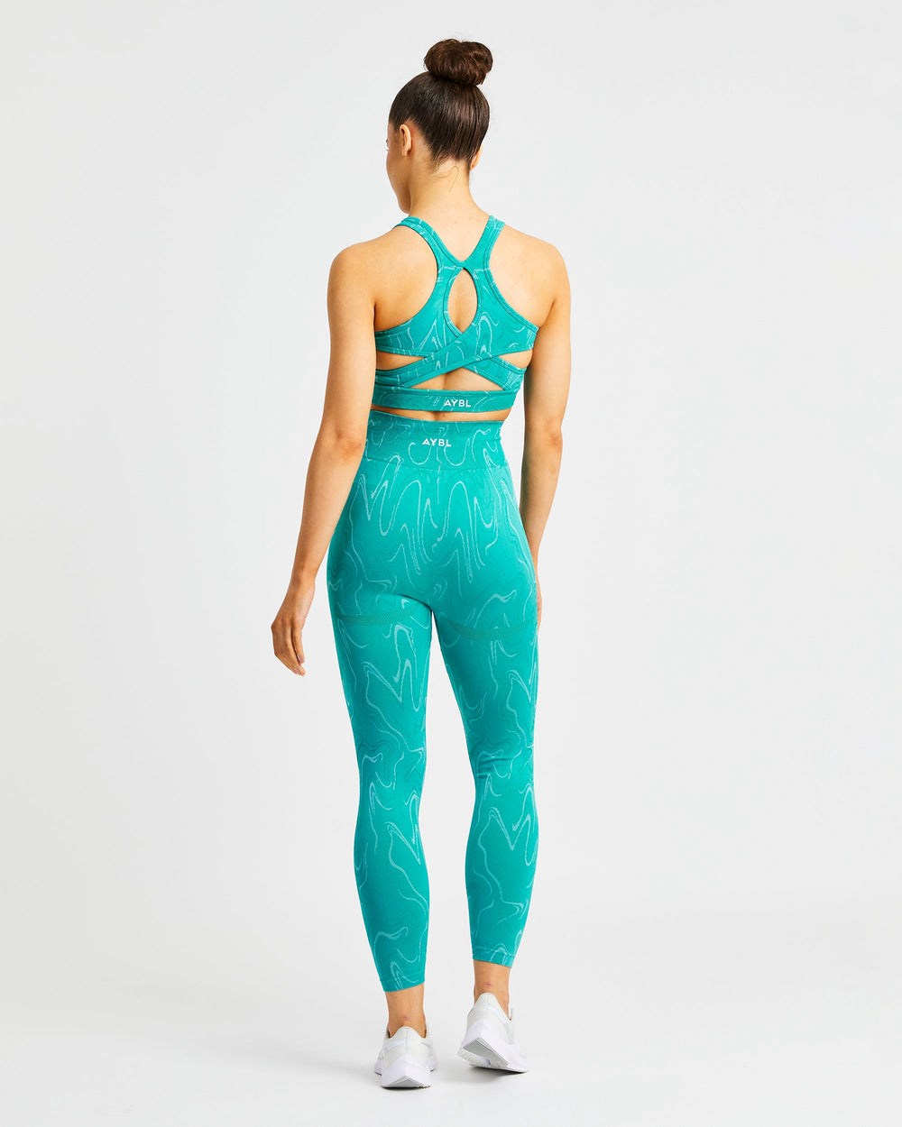 AYBL Velocity Seamless Leggings Turkusowe | 017825-XOP