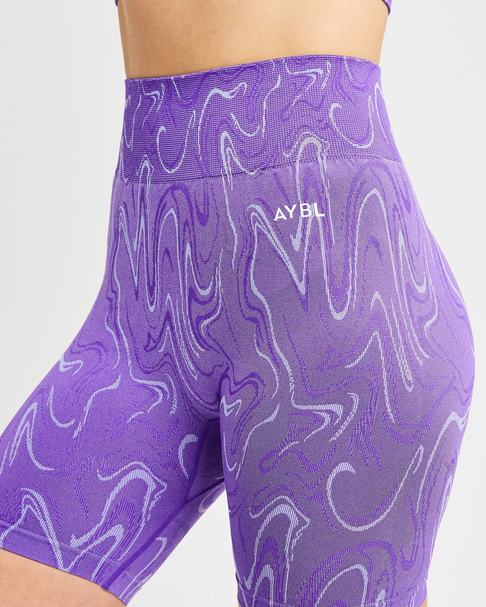 AYBL Velocity Seamless Shorts Fioletowe | 360984-MZH