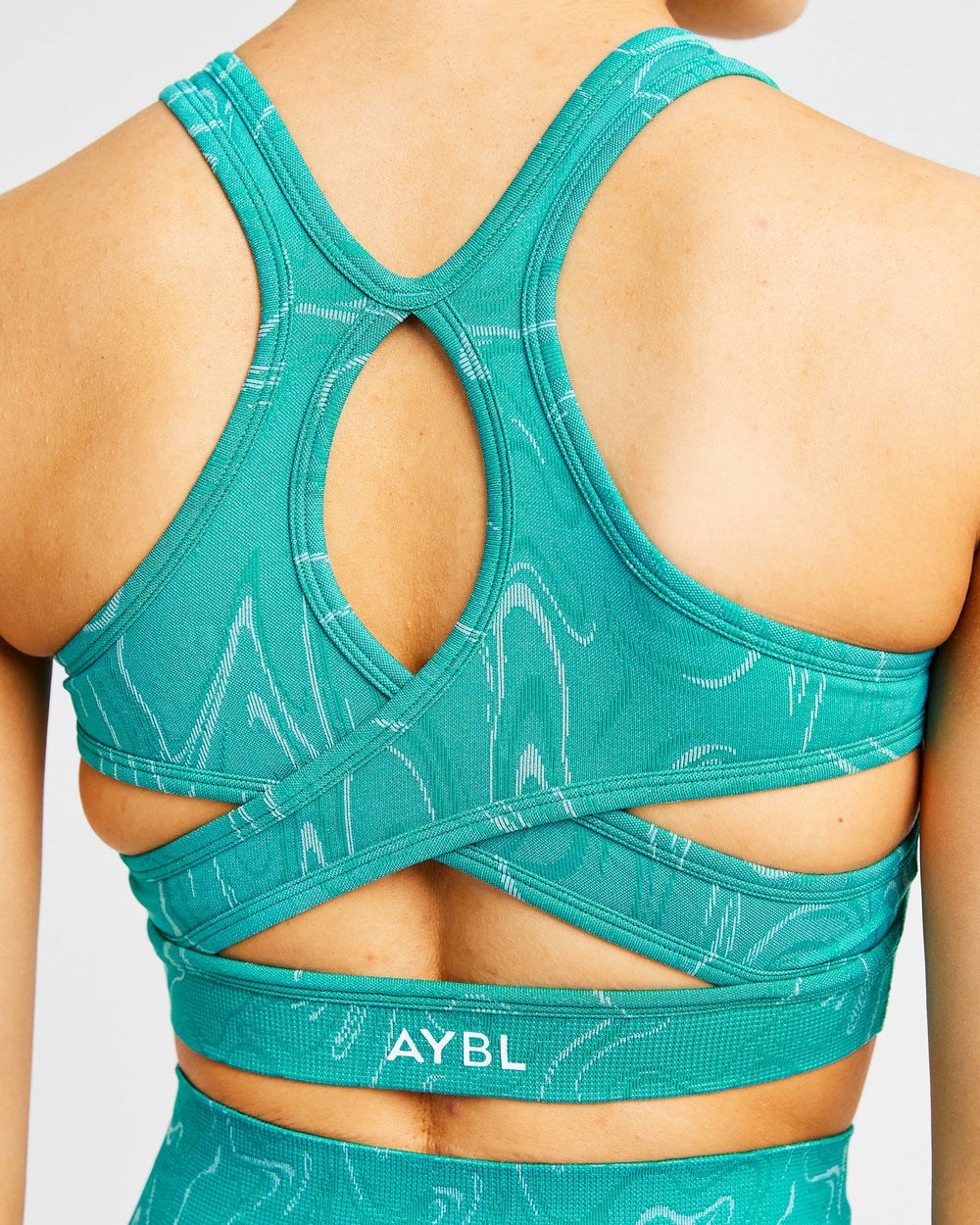 AYBL Velocity Seamless Sports Bra Turkusowe | 931702-HKN